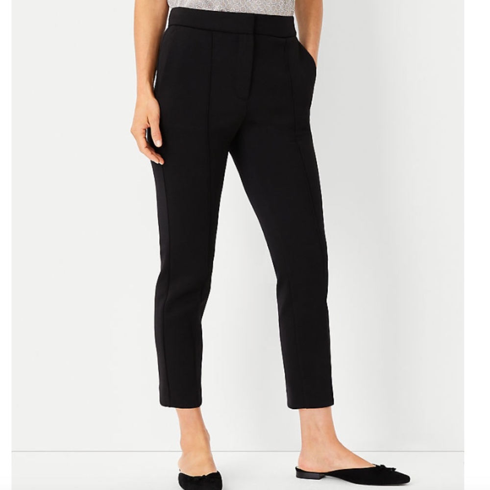 ANN TAYLOR The Pintucked Ankle Pant in Double Knit dress pants size 18